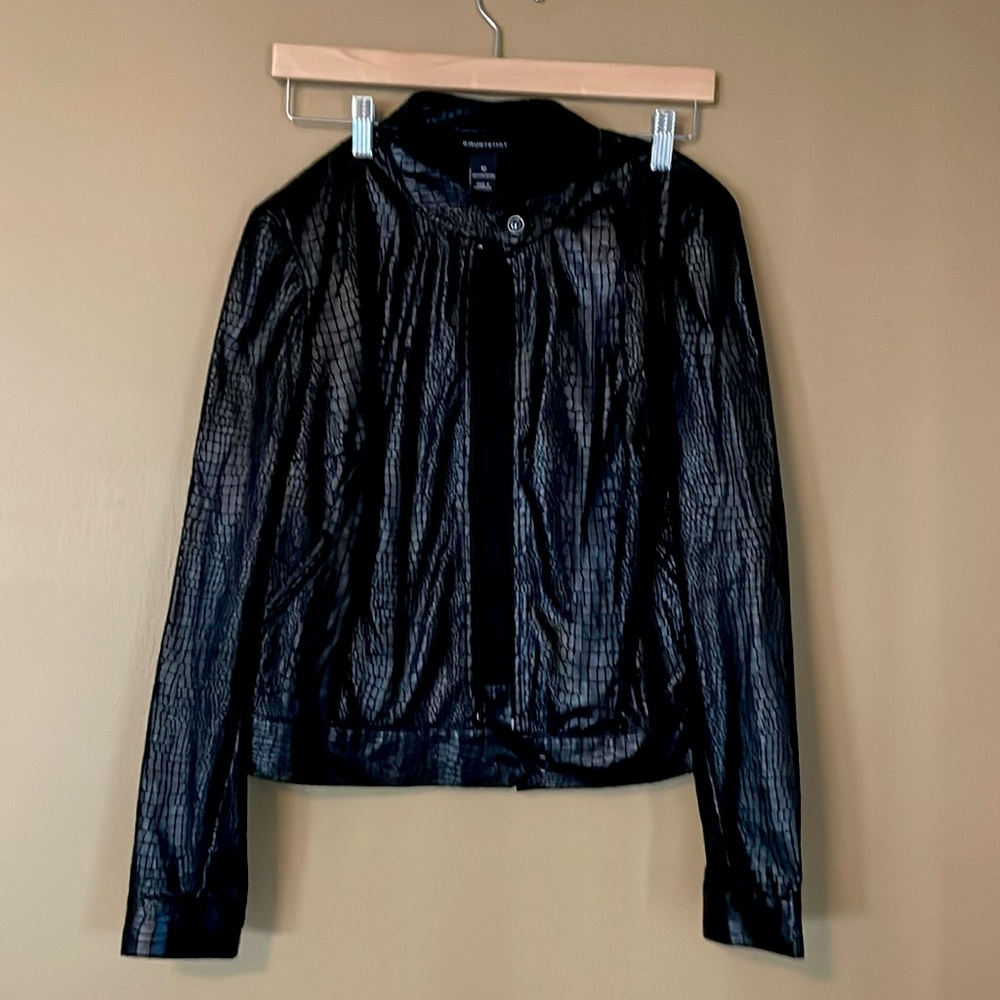 Faux snake skin jacket